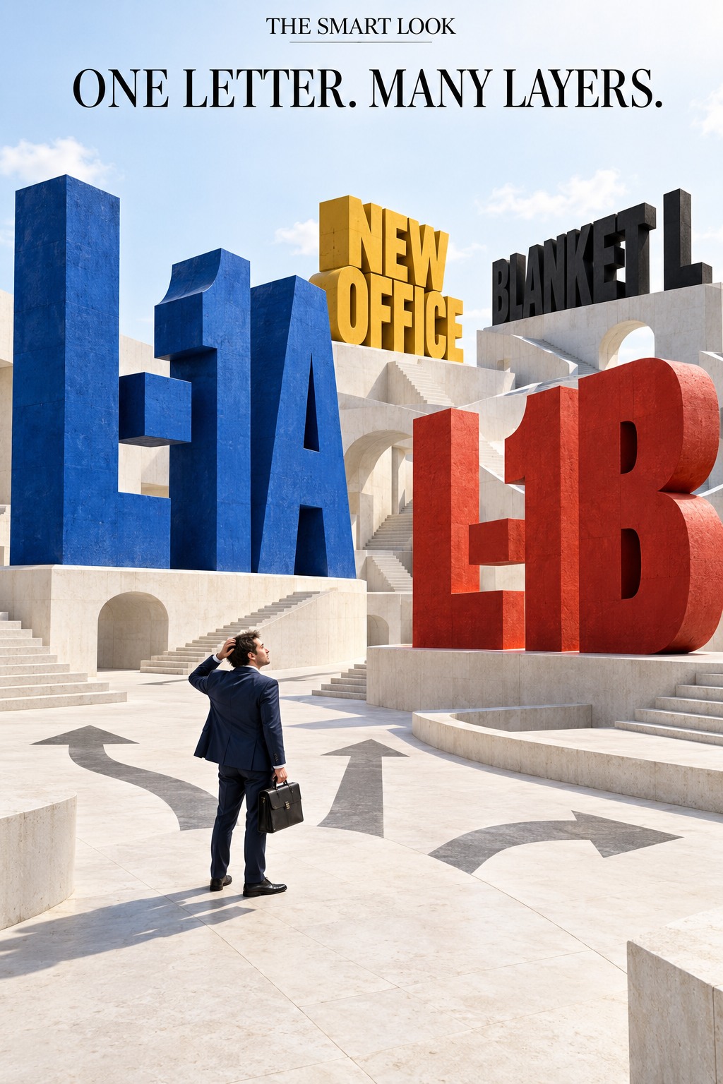 מסה חזותית — אדם בין פסלי מסלולי L-1